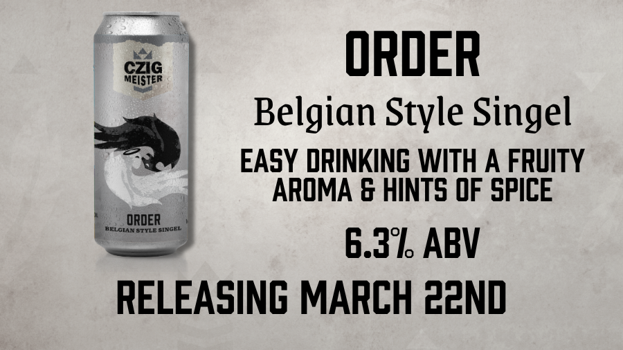 Order Belgian Style Singel from Czig Meister Brewing releasing March 22