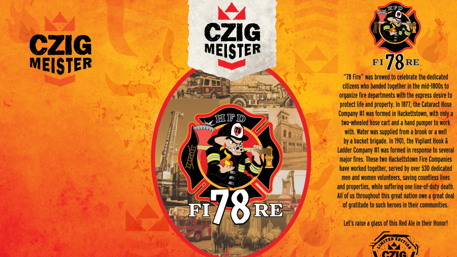 78 Fire from Czig Meister Brewing Company in collaboration with Hackettstown Fire Department releasing February 17th