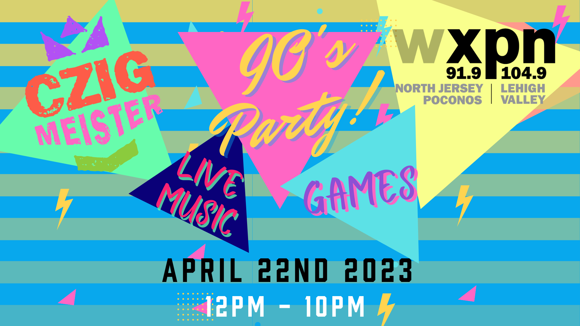 WXPN Welcomes Czig Meister's 90's Block Party on April 22nd