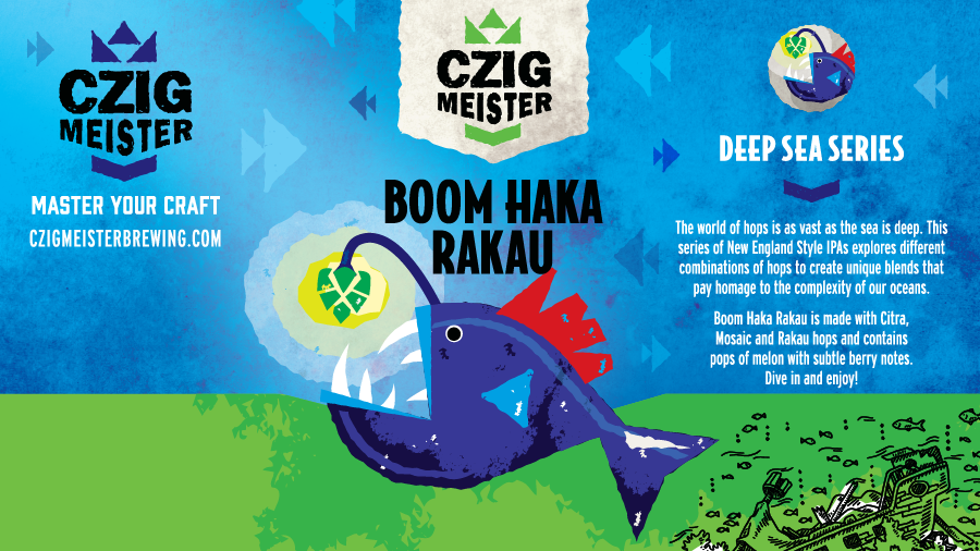 Deep Sea Series Boom Haka Rakau from Czig Meister Brewing releasing on May 12th