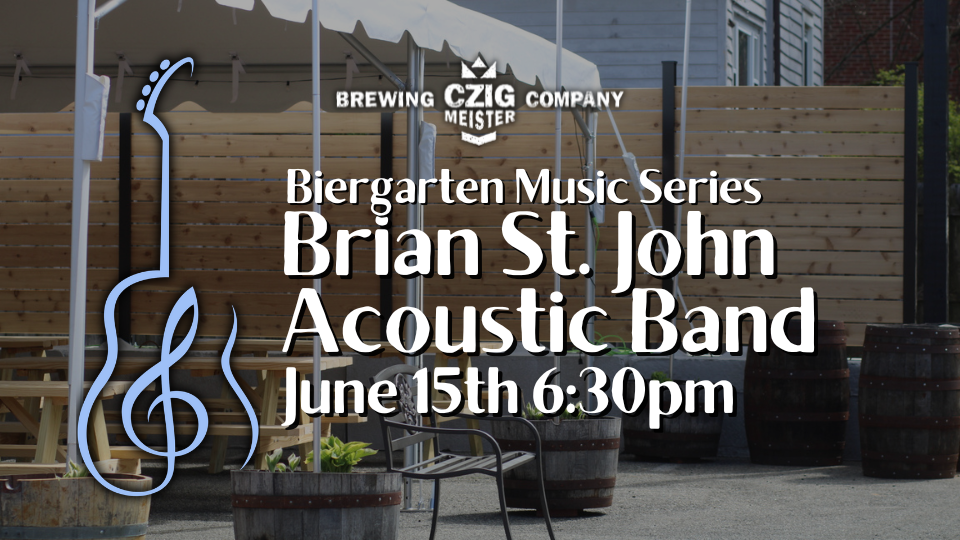 Brian St. John Band playing acoustic at Czig Meister Brewing