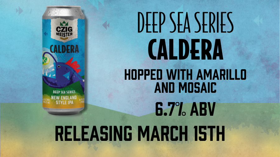 Caldera New England Style IPA from Czig Meister Brewing releasing March 15th