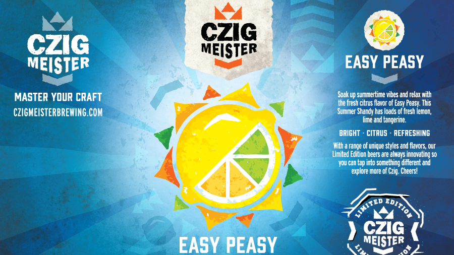 Easy Peasy Summer Shandy from Czig Meister Brewing releasing on May 19th