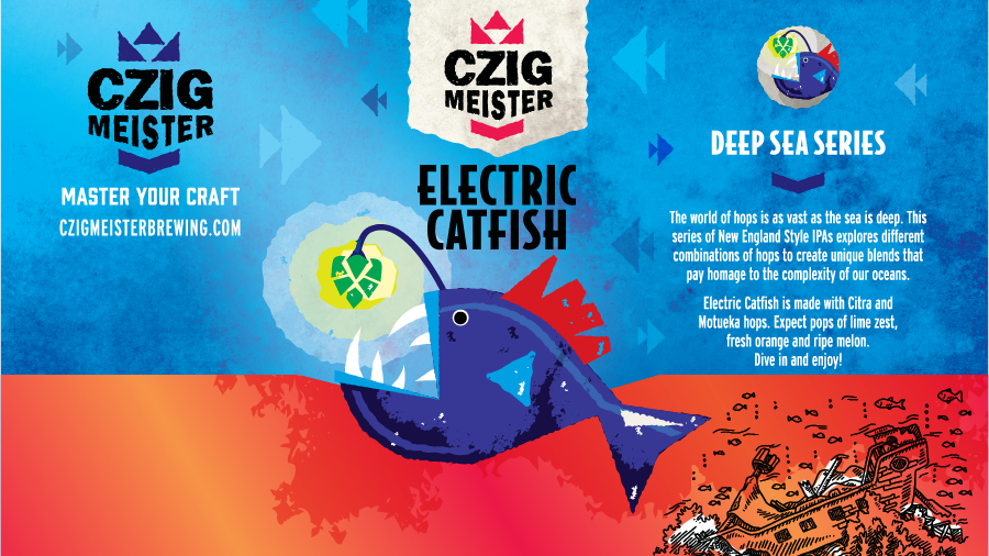 Deep Sea Electric Catfish from Czig Meister Brewing Company releasing on February 10th