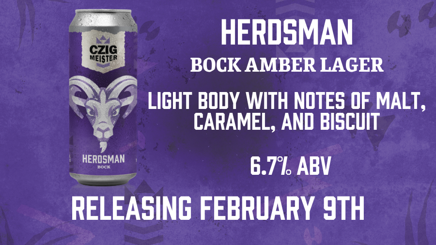 Herdsman Bock from Czig Meister Brewing releasing March 1st