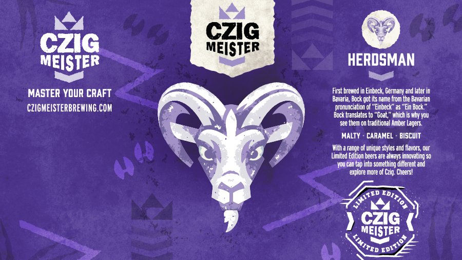 Herdsman Bock releasing from Czig Meister Brewing Company on March 3rd