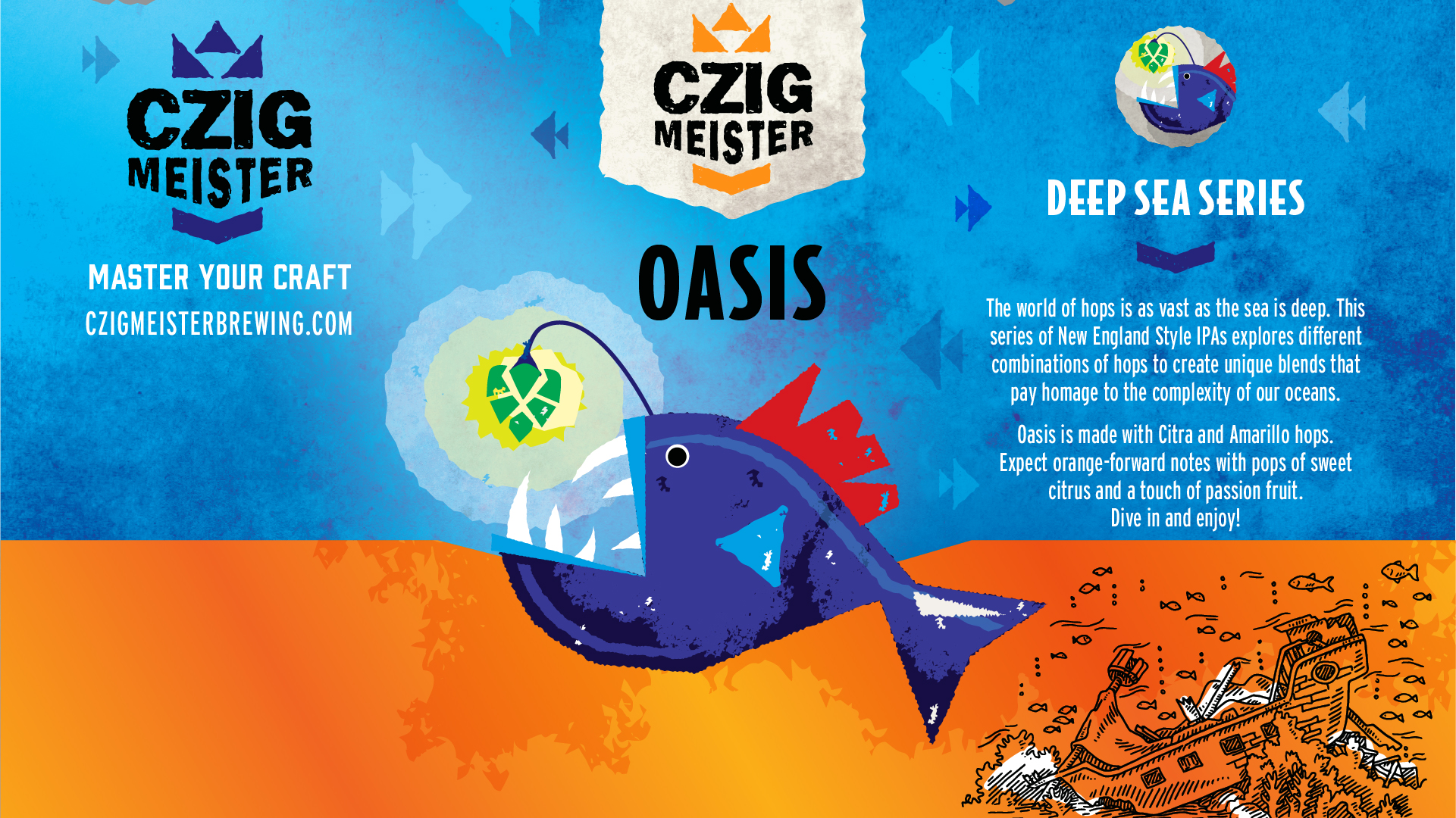 Deep Sea Series Oasis from Czig Meister Brewing Company releasing October 14th