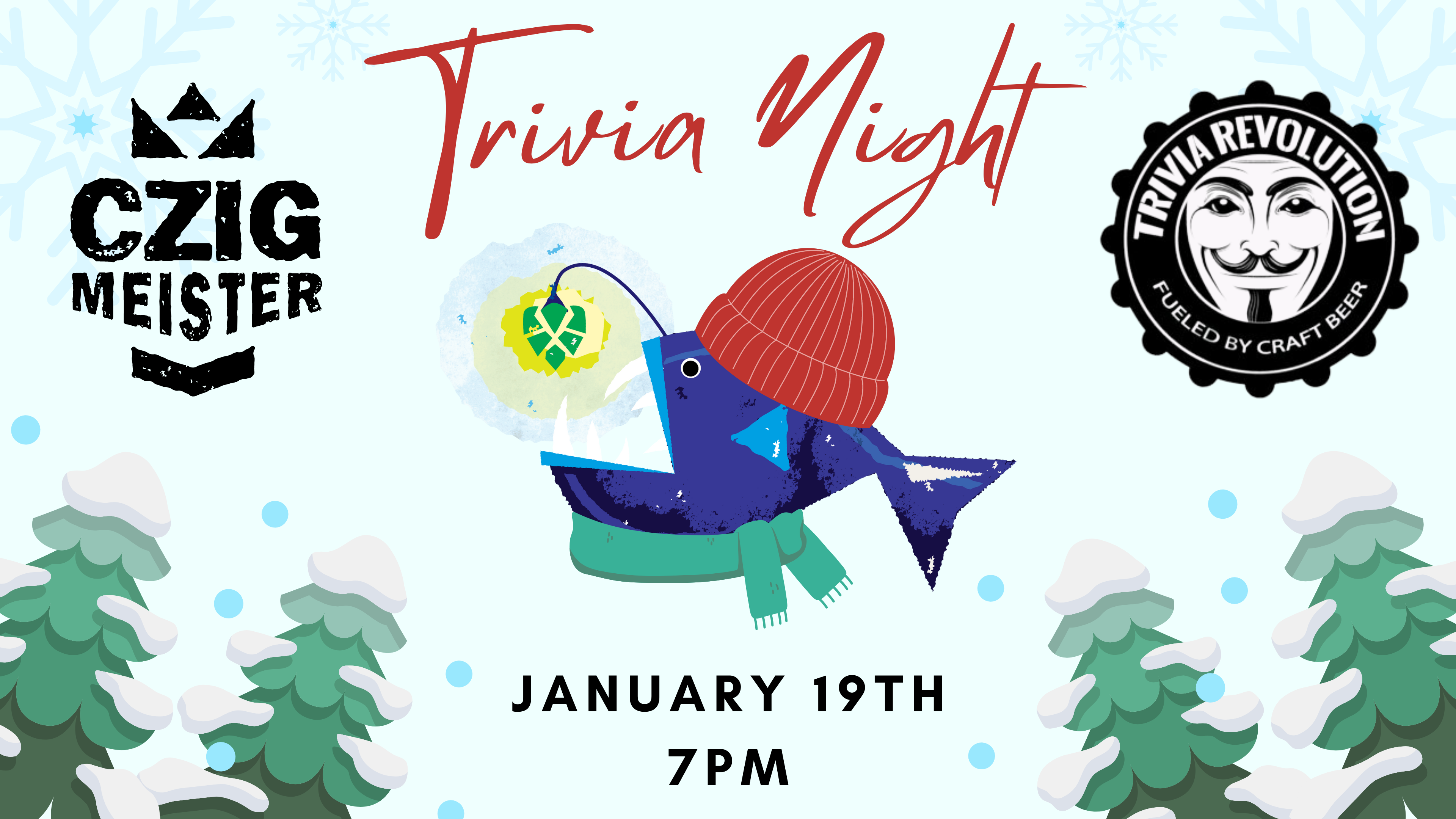Trivia at Czig Meister Brewing Company on January 19th at 7pm
